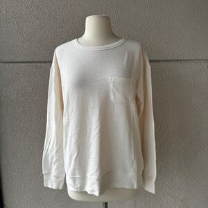 Gap Cream Long Sleeve with Pocket
